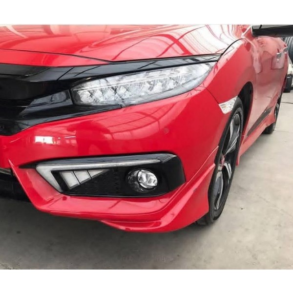 Oled Garaj Honda Civic FC5 İçin Uyumlu 2016-2019 Fc5 Led Gunduz Sis Farı Takımı Üçgen Model