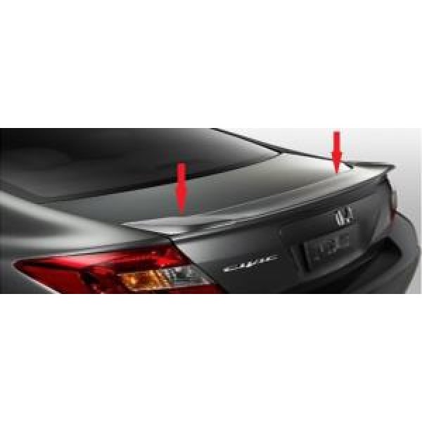 Oled Garaj Honda Civic FB7 İçin Uyumlu Işıksız Spoiler Siyah Boyalı  2012-2015