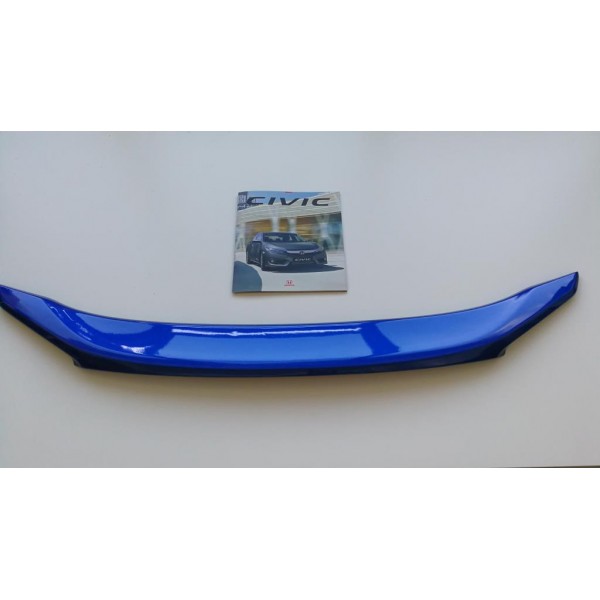 Oled Garaj Honda Civic  FC5 İçin Uyumlu Işıksız Spoiler Rüzgarlık Mavi Boyalı Fc5
