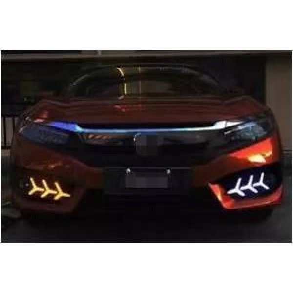 Oled Garaj Honda Civic 2016-2019 Led Gunduz Sis Farı Takımı Yıldız Model