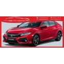 Oled Garaj Honda Civic Fc5 İçin Uyumlu  4 Parça Işıklı Kapı Eşiği Kırmızı