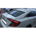 Oled Garaj Honda Civic Fc5 2016-2021  İçin Uyumlu Cam Üstü Yay Spoiler Beyaz Renk 