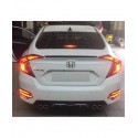 Oled Garaj Honda Civic FC5 İçin Uyumlu Difizör Egzozlu Model Gri Silver 4 Egzoz