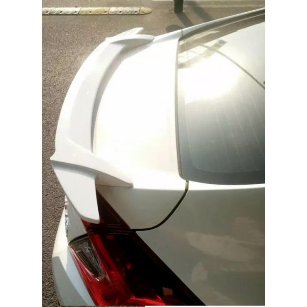 Oled Garaj Honda Civic FC5 İçin Uyumlu Çıkıntılı Kanatlı Bagaj Üstü Spoiler Beyaz