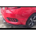 Oled Garaj Honda Civic FC5 İçin Uyumlu Arka Tampon Çıkıntılı Kalın Model Flap Takımı