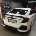 Oled Garaj Honda Civic FC5 İçin Uyumlu Işıksız Hibrid Anatomik Spoiler Siyah