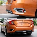 Oled Garaj Honda Civic FC5 İçin Uyumlu 2016-2021 Krom Arka Sis Kaplama