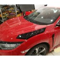 Oled Garaj Honda Civic FC5 İçin Uyumlu Yan Çamurluk Çıtası Izgarası Parlak Siyah