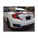 Oled Garaj Honda Civic FC5 İçin Uyumlu Si Spoiler Füme Boyalı