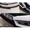 Oled Garaj Honda Civic Fk7 Kırmızı Çizgili Lip Hb Uyumlu