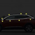 Oled Garaj Peugeot 3008 İçin Uyumlu 2016-2021 Krom Cam Çıtası Tamtur