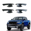Oled Garaj Ford Ranger İçin Uyumlu T7 Mat Siyah Kapı Kolu İç Çanak Kaplaması (2015-2018)