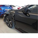 Oled Garaj Honda Civic FC5 İçin Uyumlu-FK7 Yan Çamurluk Izgarası Kalın Model Piano Black