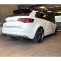 A3 2014-2018 HATCHBACK IÇIN UYUMLU CAMUSTU SPOILER -  PIANO BLACK (PARLAK SIYAH)