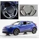 Oled Garaj Toyota C-HR İçin Uyumlu Direksiyon Kaplama Silver || Chr - C-Hr - Ch-R